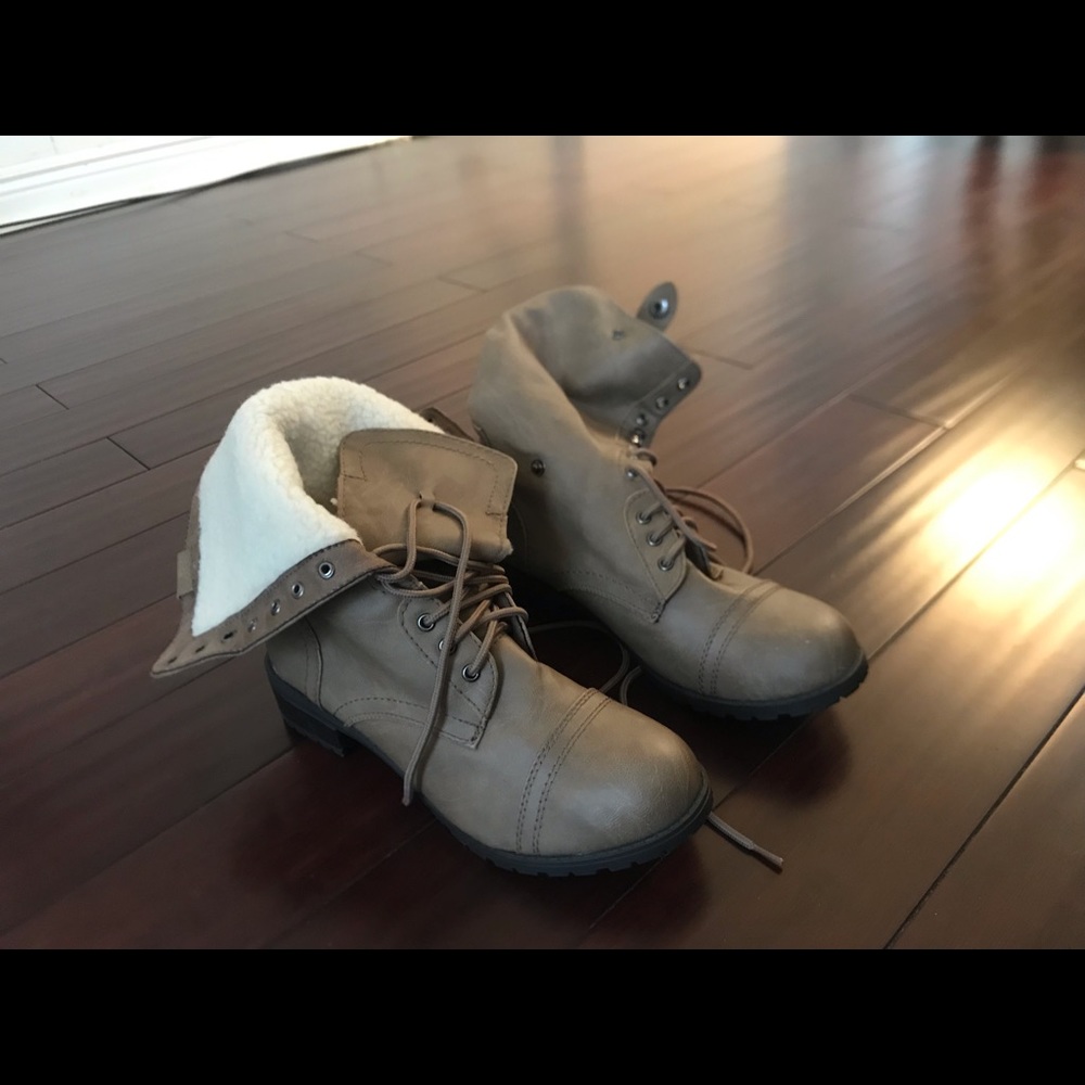 Tan Combat Boots